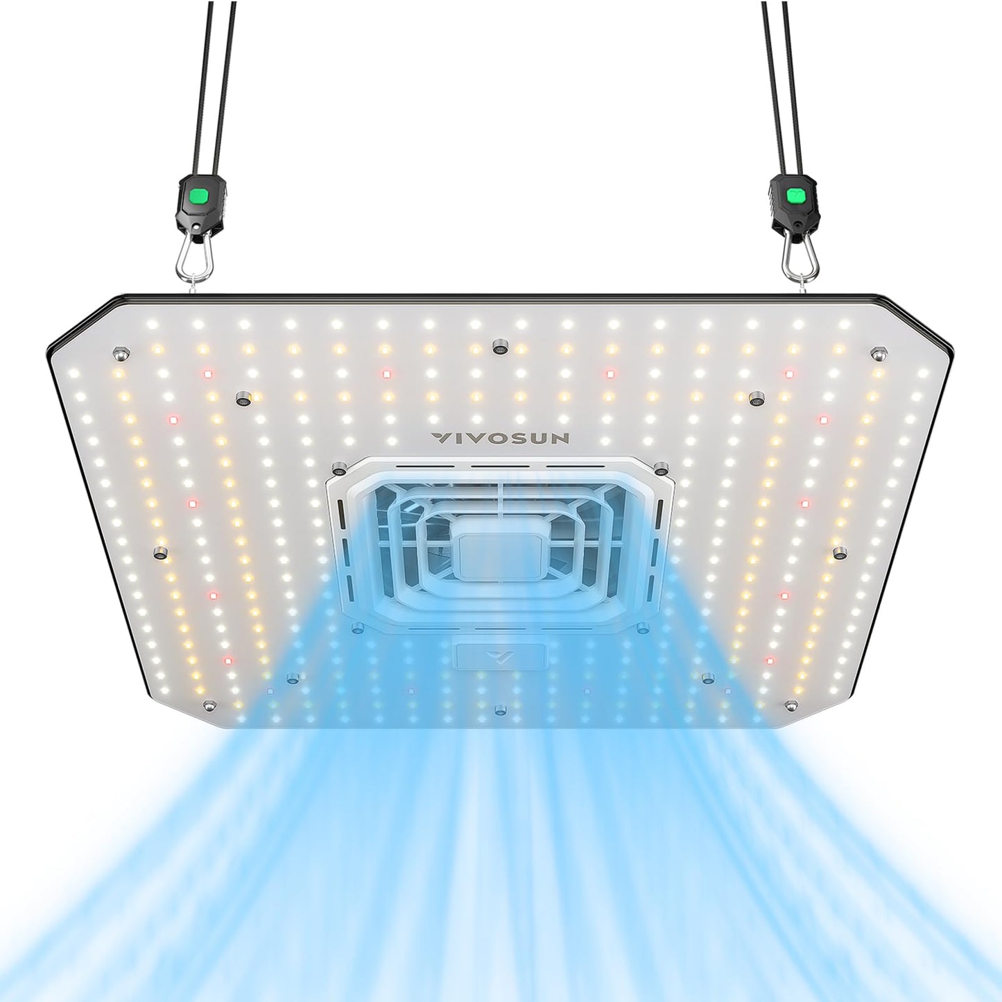 VIVOSUN AeroLight A100, Tunable Spectrum, LED Grow Light 100W w/Integrated Circulation Fan, Compatible with App, Used with Growhub Controller E42A/E25 to Achieve More Functions