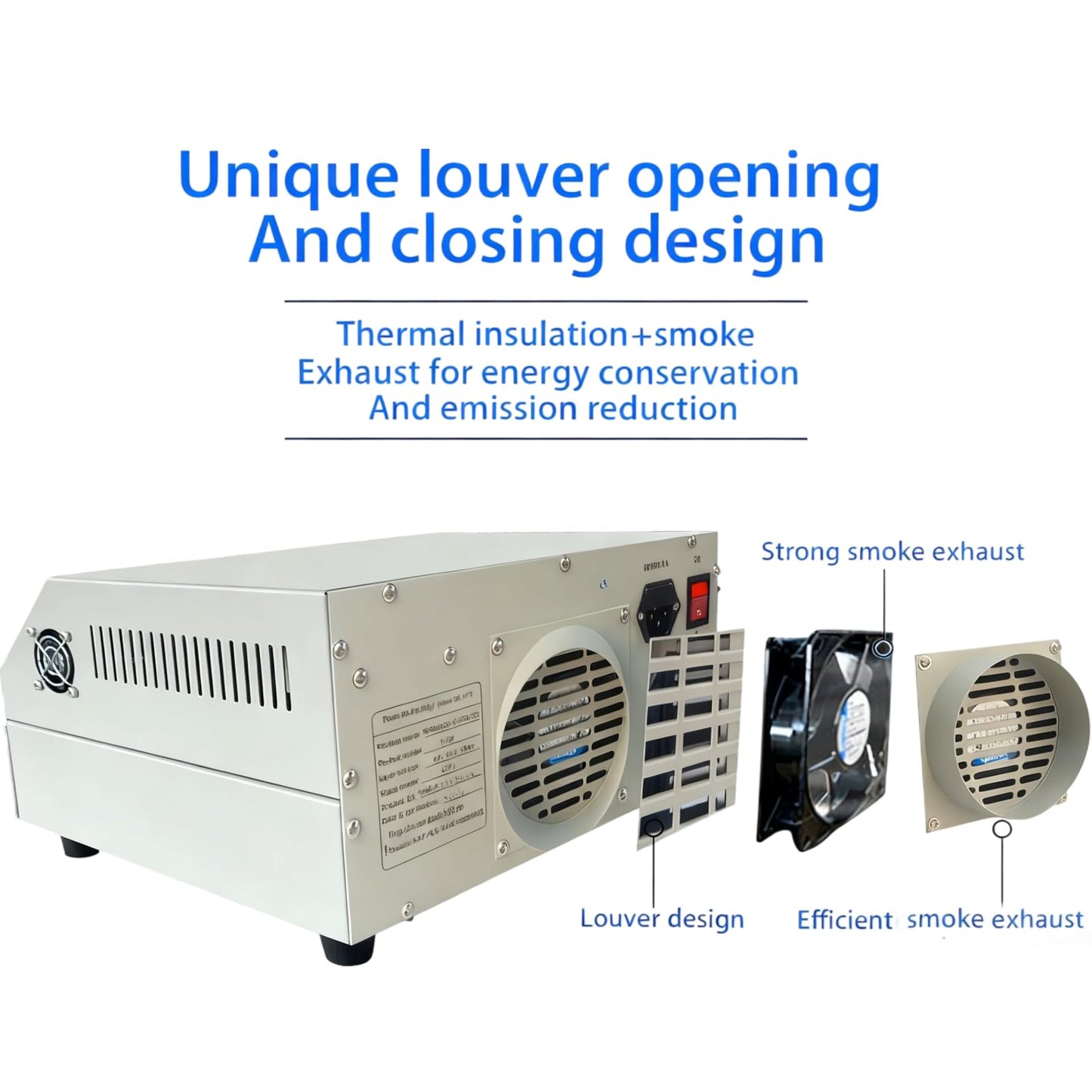 T962 110V 800W Mini Automatic Infrared Reflow Oven - Intelligent IC Heater and Reflow Soldering Station, 7.08×9.25 Inch Soldering Area, Compatible with CHIP/SOP/BGA/PCB Chips/Aluminum Substrates
