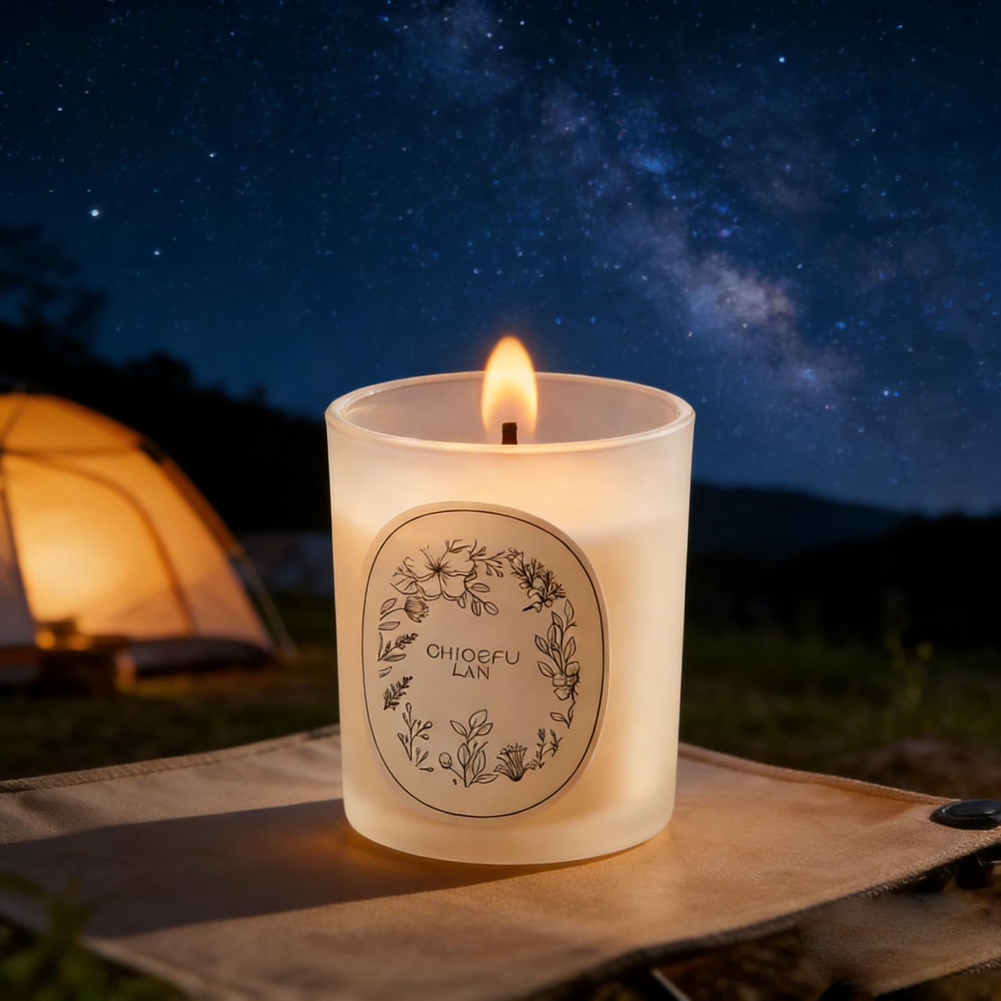 Scented Candle, Round Frosted Atmosphere, Suitable for Home 3-in-1 Set (Gardenia/Jasmine/Osmanthus)