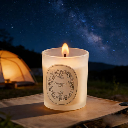 Scented Candle, Round Frosted Atmosphere, Suitable for Home 3-in-1 Set (Gardenia/Jasmine/Osmanthus)