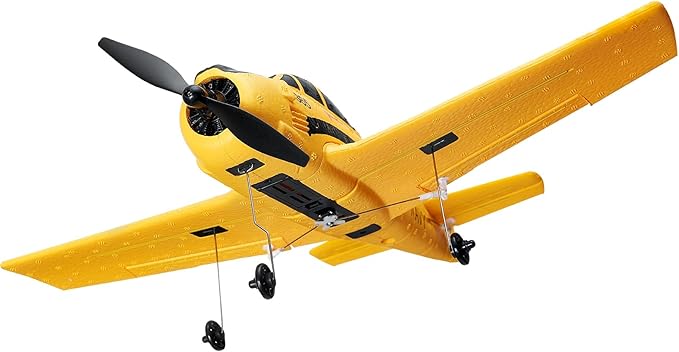 VEVOR RC Plane 2.4GHZ 4 Channel RC Airplane with 6-Axis Gyro Stabilizer&amp2 Batteries Ready to Fly T28 Trainer Aircraft Plane Toy RC Glider for Adults Kids Beginners Boys Birthday/Xmas Child Gift
