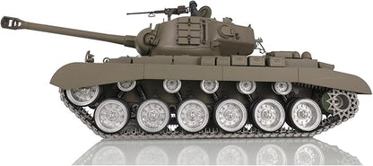 TOUCAN RC HOBBY US in Stock Henglong 1/16 7.0 Customized M26 Pershing RTR RC Tank 3838 Metal Tracks Wheels BB Airsoft That Shooting BB Bullets