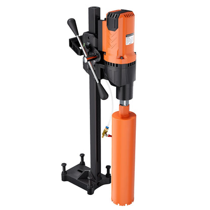 Zelurelle 8" Diamond Core Drill Machine with Stand, 2500W Wet & Dry Concrete Core Drilling Rig, 750RPM Heavy Duty Core Drill Press for Concrete Brick Stone Masonry, Max Depth 23.6"