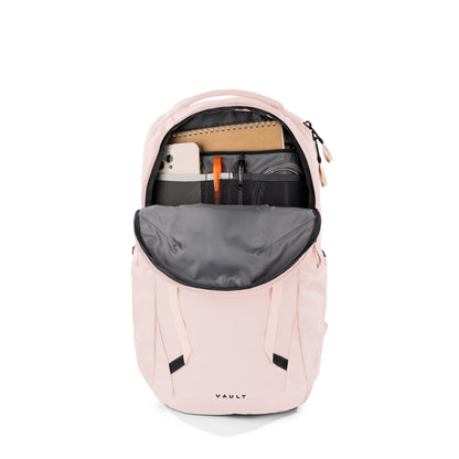 The North Face Women's Vault Everyday Laptop Backpack - Commuter Travel Bag, Water-Repellent, Spacious Main Compartment, Pink Salt, One Size