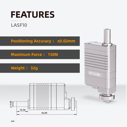 High Precision Micro Linear Servo Actuator with Force Control Sensor,Stroke 10mm,Force 23.6lbs(105N),Speed 13mm/s| for Robotics,Industrial Automation,Medical and Healthcare Equipment|LASF10-024D