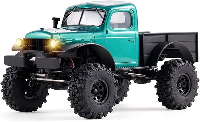 FMS 1/24 Brushless RC Rock Crawler FCX24 Power Wagon 4WD RC Semi Truck W/ 2.4GHz Remote RTR Offroad RC Car Model Vehicle Hobby Grade for Adults Gifts Toys