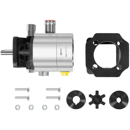 Deargooday Log Splitter Build Kit: 13 GPM Pump, Coupler, Pump Mount, Bolts, for Huskee, Speeco, etc. for DIY Splitter Project or Repair, for 3/4" Engine Crankshaft