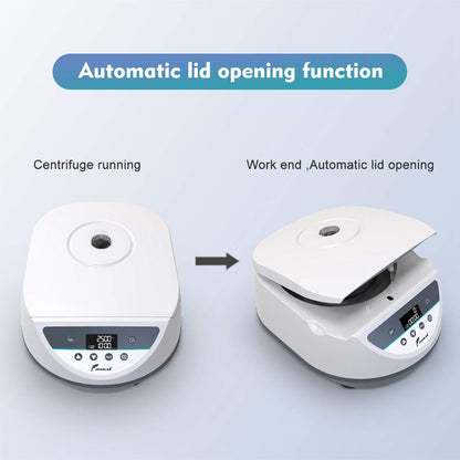 Digital Lab Centrifuge Machine for PRP Benchtop Centrifuge for Laboratory 12x5ml/10ml Tube,500-4000rpm w/Timer