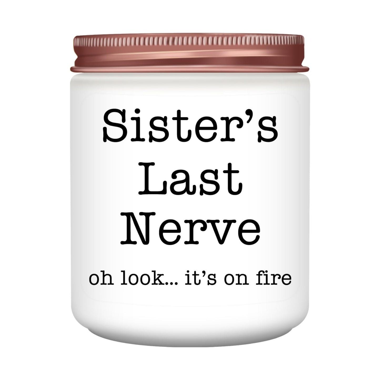 Homsolver Sister Gifts for Women, Valentines Galentines Mothers Day Christmas Birthday Gift Ideas, Female Friends Bestie in Law, Sister's Last Nerve Scented Candles