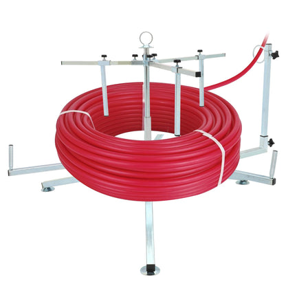 Anrain Pex Tube Uncoiler for 3/8'' to 1'' Pex Tubing, Maximum Load 330 Pounds, Iron Material, Silver Color, Industrial Tubing, Hardware Tubing, Radiant Potable Water Applications