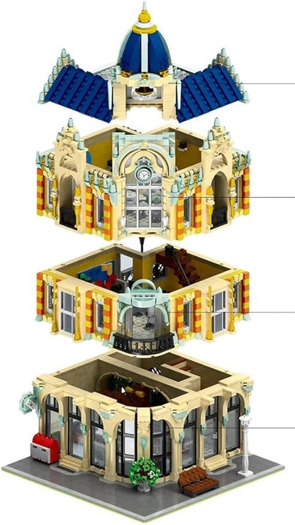 General Jim's Corner Post Office Modular Building Set - 3-Story Design with Post Office Art School Pottery Studio Red Mail Truck &amp Realistic City Details for Architecture Lovers