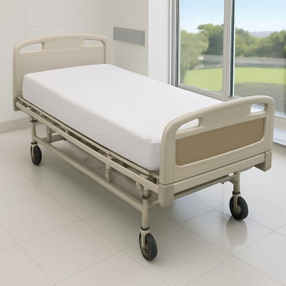 6 Pack Fitted Hospital Bed Sheets - Soft Microfiber Hospital Fitted Sheet - Hospital Bed Fitted Sheets (White, 36" x 80" x 8")