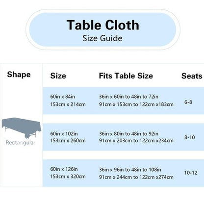 FINDYOU 12 Pack White Table Cloth Rectangle Table 60 x 102 Inch Tablecloths for 6 Foot Rectangle Tables. Stain and Winkle Resistant Polyester Washable White Cloths for Parties
