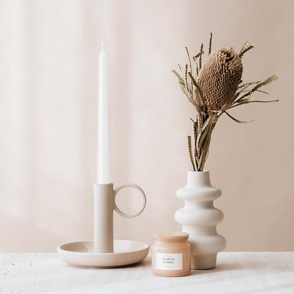 12 Pack White Taper Candles 10 inch - Taper Candles Dripless, Smokeless, Unscented - 8 Hours Long Burning - Hand Poured Tall Candlesticks - Perfect for Home Decor, Weddings, and Special Occasions