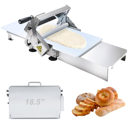 Folding Dough Sheeter Machine, Manual Stainless Steel Dough Roller Machine, 40.5"X22.8" New Pastry Roller for Commercial Home Bakery, Puff Pastry & Pizza