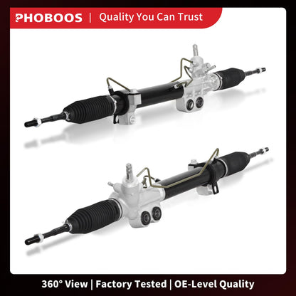 PHOBOOS Hydraulic Power Steering Rack and Pinion Assembly Compatible with Nissan Titan 2004-2015, Armada 2005-2015, Pathfinder Armada 2004 & Infiniti QX56 2004-2012, V8 5.6L, New Unit, Ref. 97-3023