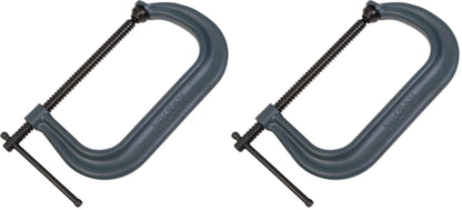 Wilton C-Clamp, 8-1/4" Opening, 4-15/16" Throat, 6900 Lbs. Clamping Force (Model 408) (Pack of 2)
