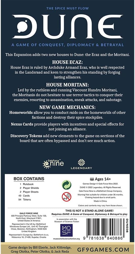 Gale Force Nine Dune - Ecaz &amp Moritani House Expansion