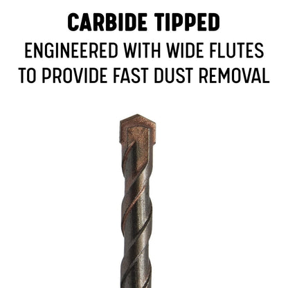 Drill America 3/16" x 8" PRO Series SDS-Plus Hammer Bit Drill Bit (Pack of 25)