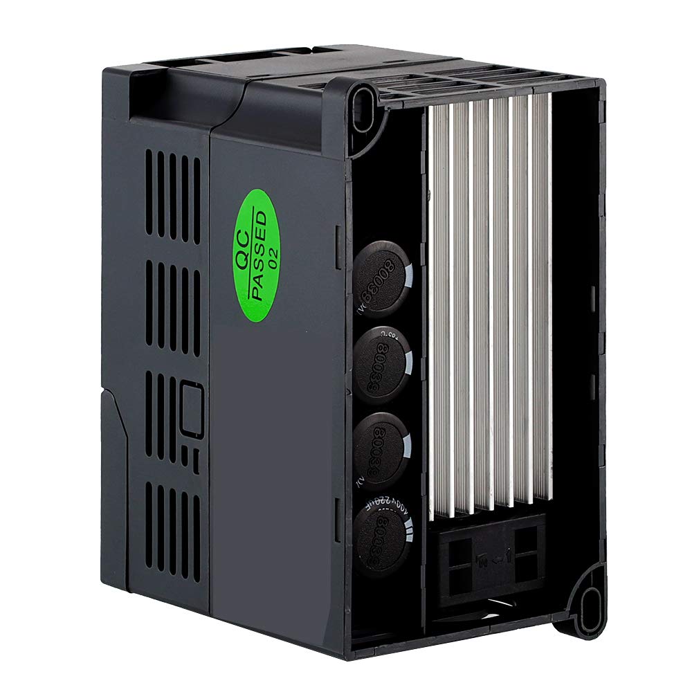 ATO 2hp 1.5kW Single to Three Phase VFD, VFD 220V Input 220V 3 Phase Output 2hp, 220-240V 1 Phase to 3 Phase VFD 7.5A Variable Frequency Drive Inverter for 3-Phase AC Motor Speed Controls