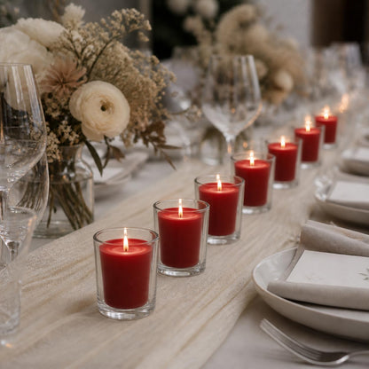 yummi Case of 54 15hr Ruby Red Votive Candles