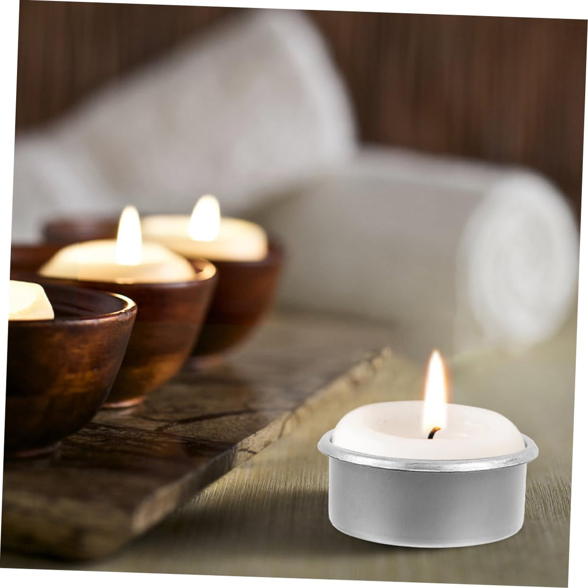 OSALADI 15-Piece Metal Candle Cup Set for DIY Projects Decorative Tealight Holders for Home Decor Essential Oil Diffusers and Aromatherapy