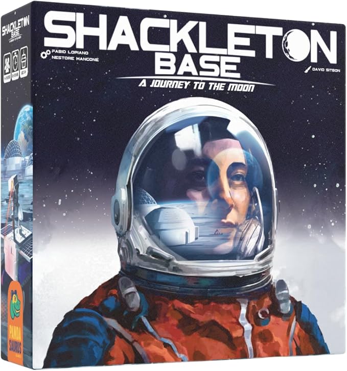 Shackleton Base: A Journey to The Moon Board Game - Sci-Fi Strategy Game of Space Exploration Fun for Family Kids &amp Adults Ages 14+ 1-4 Players 60-120 Minute Playtime