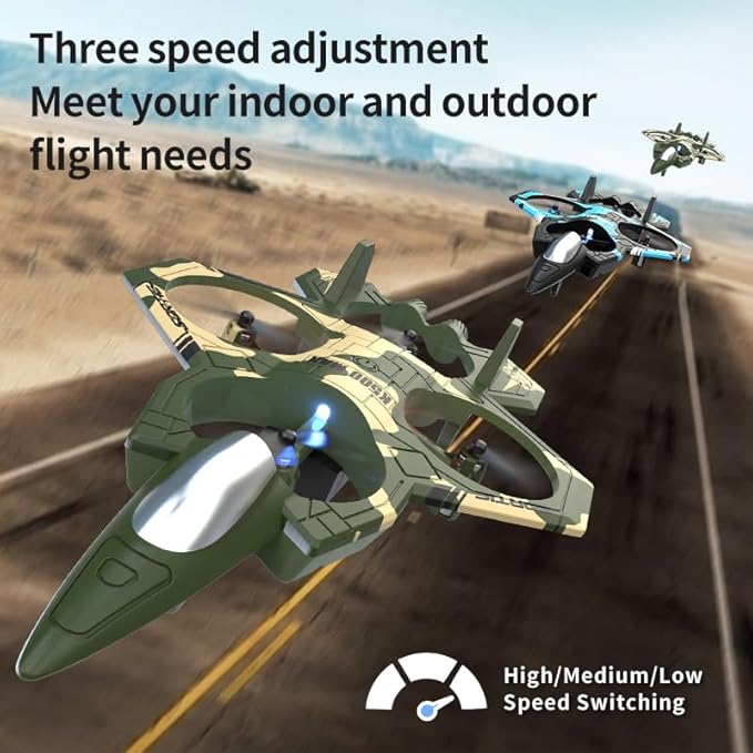 Beginner Drones for Kids 8-12 2026 Remote Control Airplanes RC Planes for Kid RC Airplane Fighter Jet with Light 360° Flip Fighter Jet Toys Stunt Roll Airplane Toy Gifts for Kids Boys
