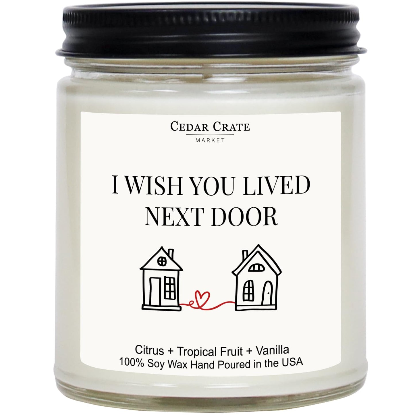 Cedar Crate Market Funny Candle, House Warming Gifts New Home, Housewarming Gifts for Women, Men, Couple, New Homeowner - First Apartment Essentials - Long Distance Friendship - Handmade in USA