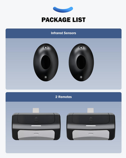 ZUMI Automatic Garage Door Opener, Wall-Mounted Garage Opener with Manual Backup Infrared Sensors, Heavy-Duty Smart Garage Entry Device Access Unit for Garage Door Opening & Closing