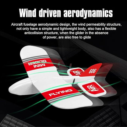 GoolRC KF606 RC Plane 2.4GHz 2 Channel Remote Control Airplane EPP Foam Fixed Wing Plane RTF Ready to Fly RC Glider Aircraft with 2 Battery for Beginners
