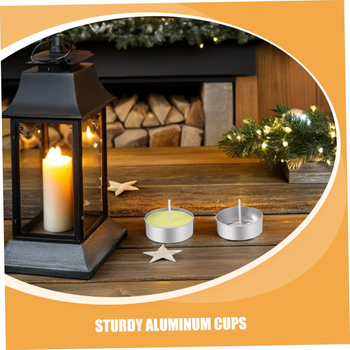 Operitacx 300 Pcs Aluminum Candle Cups with Wicks 1.49X1.49X0.55In Tea Light Containers for DIY Candle Making Home Decor Craft Projects