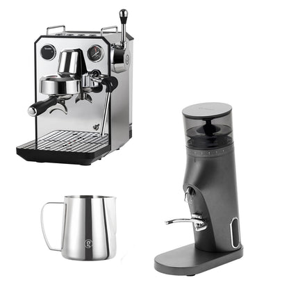 Gemilai Espresso Machine & Coffee Grinder& Milk Frothing Pitcher for Cappuccino, Latte