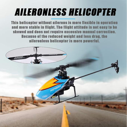 GoolRC C129 RC Helicopter 4 Channel 2.4Ghz Remote Control Helicopter with 6-Axis Gyro Aileronless RC Aircraft with Altitude Hold Landing Pad and 2 Batteries (Orange)