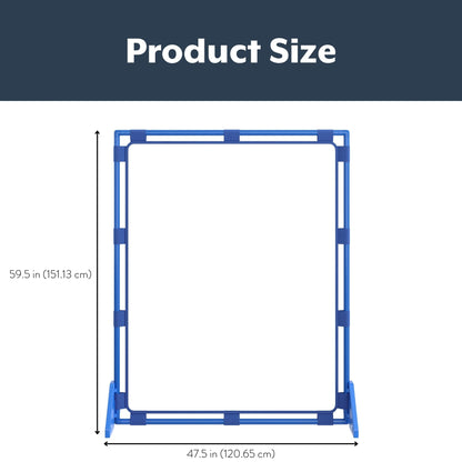Children's Factory Big Screen PlayPanel, Kids Room Divider, Classroom Privacy Screen, Cantilever Feet Included, Clear