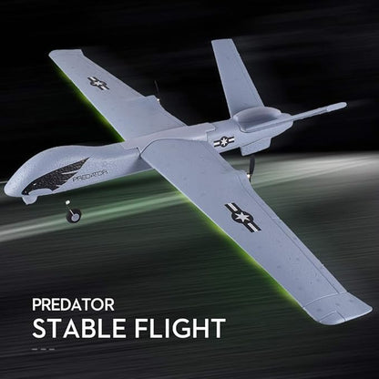 RC Plane Remote Control Airplane - 2.4Ghz 2 Channels DIY RC Predator Aircraft with 3-Axis Gyro for Beginner RC Plane with 2 Batteries Wingspan 660mm
