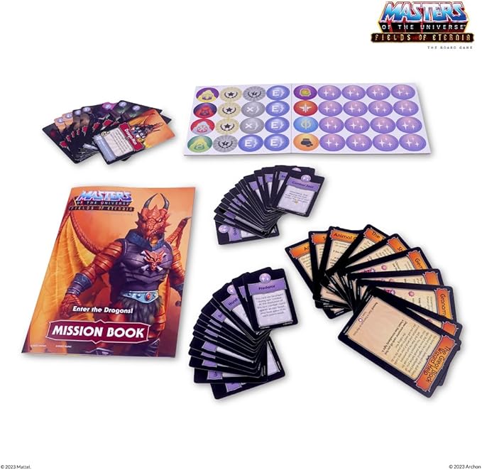 Masters of The Universe Enter The Dragons Expansion Set for Fields of Eternia Board Game for 1-6 Players Ages 14+