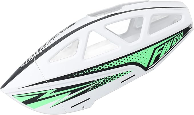 Alomejor RC Helicopter Canopy Cover Anti Crack Enhancedfor Flywing FW450 V3 (White)