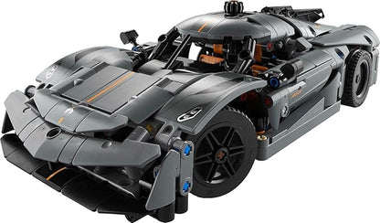 LEGO Technic Koenigsegg Jesko Absolut Grey Hypercar Sports Car Building Set for Boys and Girls Vehicle Racing for Kids Buildable Model Kit Sport Car Toy Motor Enthusiasts’ Gift 42173