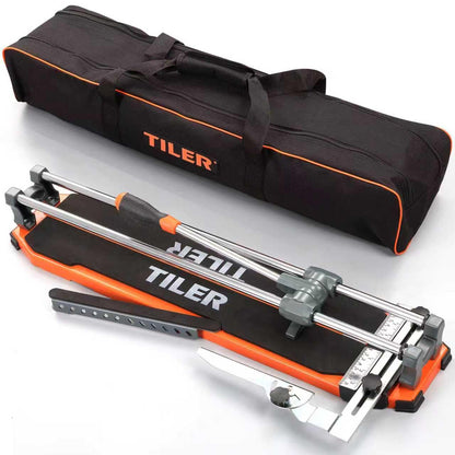 Manual Tile Cutter, 25 Inch Professional Ceramic Tile Cutter with Durable & Sharp Tungsten Carbide Cutting Wheel, Tile Cutter Tools for Cutting Porcelain Floor with Anti-slip Handle & Feet