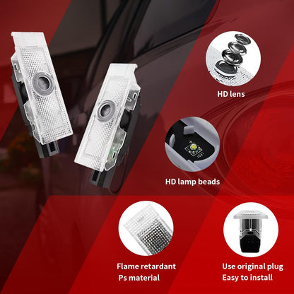 BuJinZeTui 2PCS LED Door Lights Logo for Challenger 2015-Present, Ghost Shadow Projection Light, Color 01