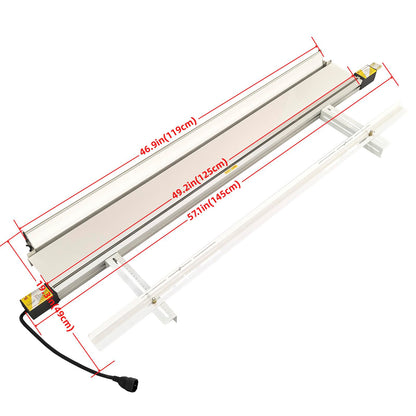 BOZHENYULEI 48inch/125cm Plastic Acrylic Bending Machine, 110V Acrylic Heat Bending Machine with Bracket Angle Adjustment PVC Bender, Acrylic PVC Bending Machine Glassiness Bender 1mm-6mm Thickness