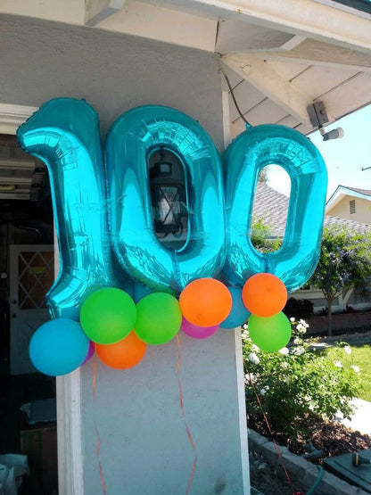 Blue Number 20 Balloon 40 inch, 20 Number Balloons, 20th Blue Birthday Decorations for Girls Boys Kids, 20 Year Old Blue Party Supplies
