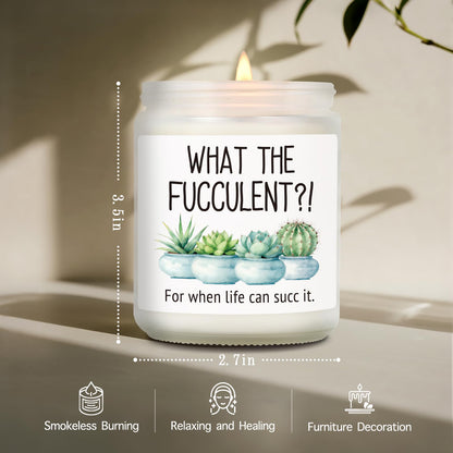 Succulent Candle, Plant Lover Gifts for Best Friends Her Him Girlfriend Sister Wife, Cheer up Lavender & Vanilla candles, Get Well Presents for Women, Her, Cheer up Ideas