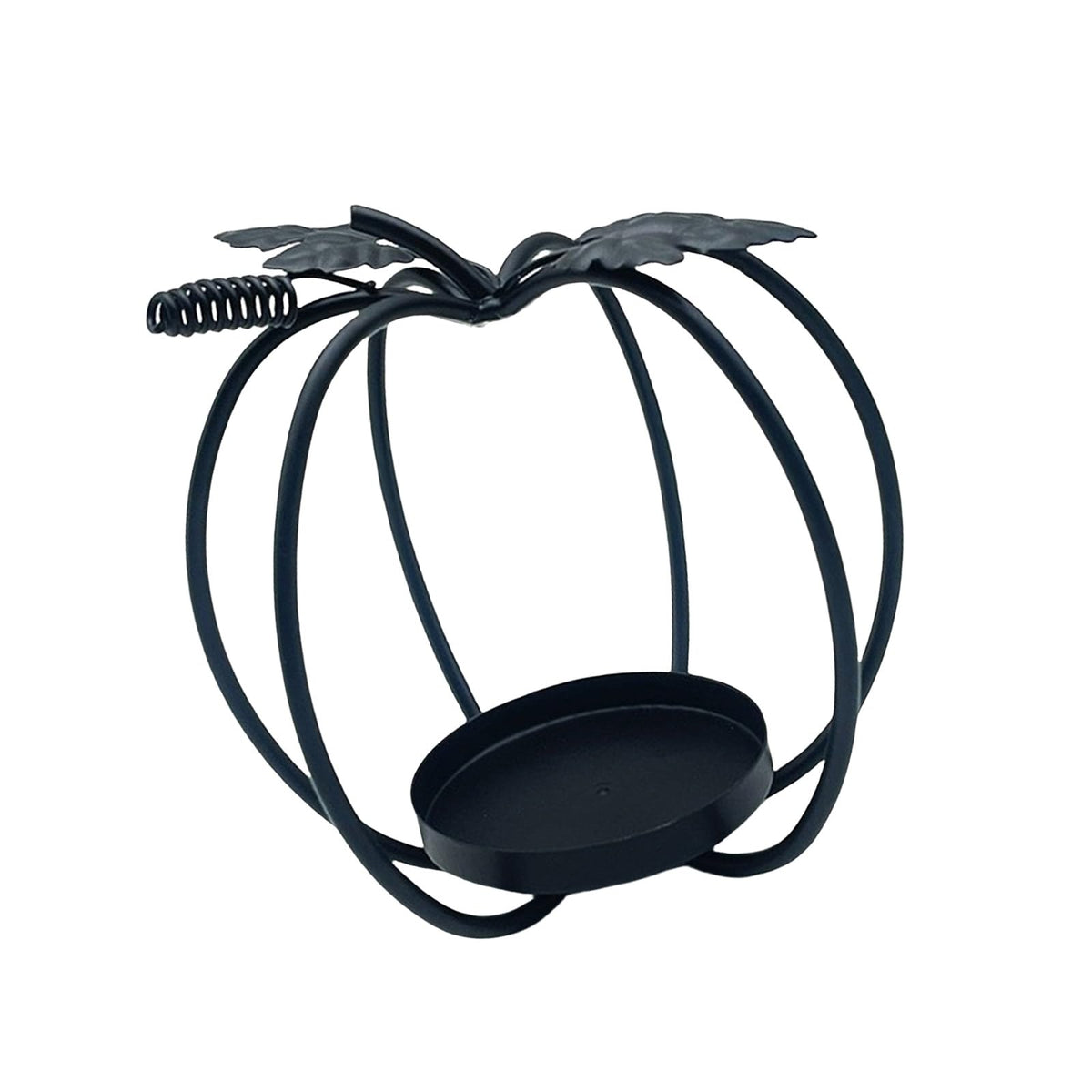 GKOXUQ European Iron Hollow Pumpkin Candle Holder Decorative Metal Tealight Stand for Halloween Table Centerpieces Candlestick