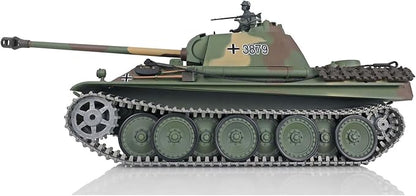 US in Stock RC Tank 1/16 German Panther G 7.0 Upgraded Infrared Combat 340 Rotating Turret BB Shooting Airsoft Tank