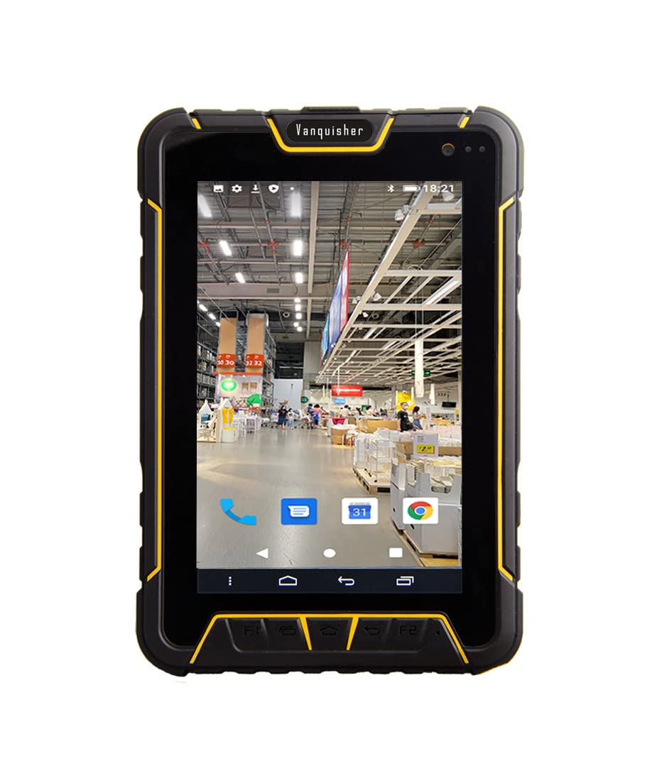 Rugged Industrial Tablet PC Android Barcode Scanner | with Honeywell 2D Bar Scan Engine | 7200mAH Battery | WiFi & 4G LTE, Thin & Light Weight, for Warehouse & Logistics