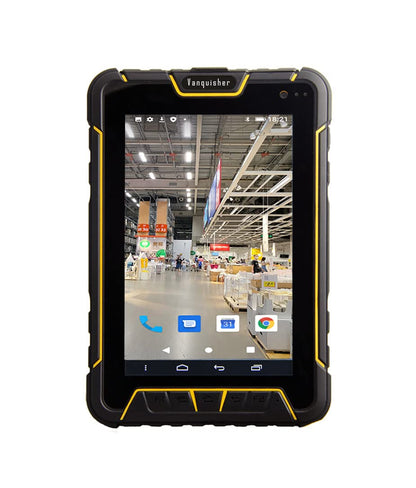 Rugged Industrial Tablet PC Android Barcode Scanner | with Honeywell 2D Bar Scan Engine | 7200mAH Battery | WiFi & 4G LTE, Thin & Light Weight, for Warehouse & Logistics