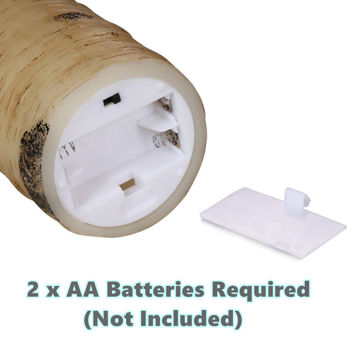 3 Pack Birch Bark Flameless Candle Set, 4" 5" 6" Flickering Battery Operated Candles with Remote Control, Electric Candle with Timer, Dancing Flames Real Wax LED Pillar Candles for Home Decor Party
