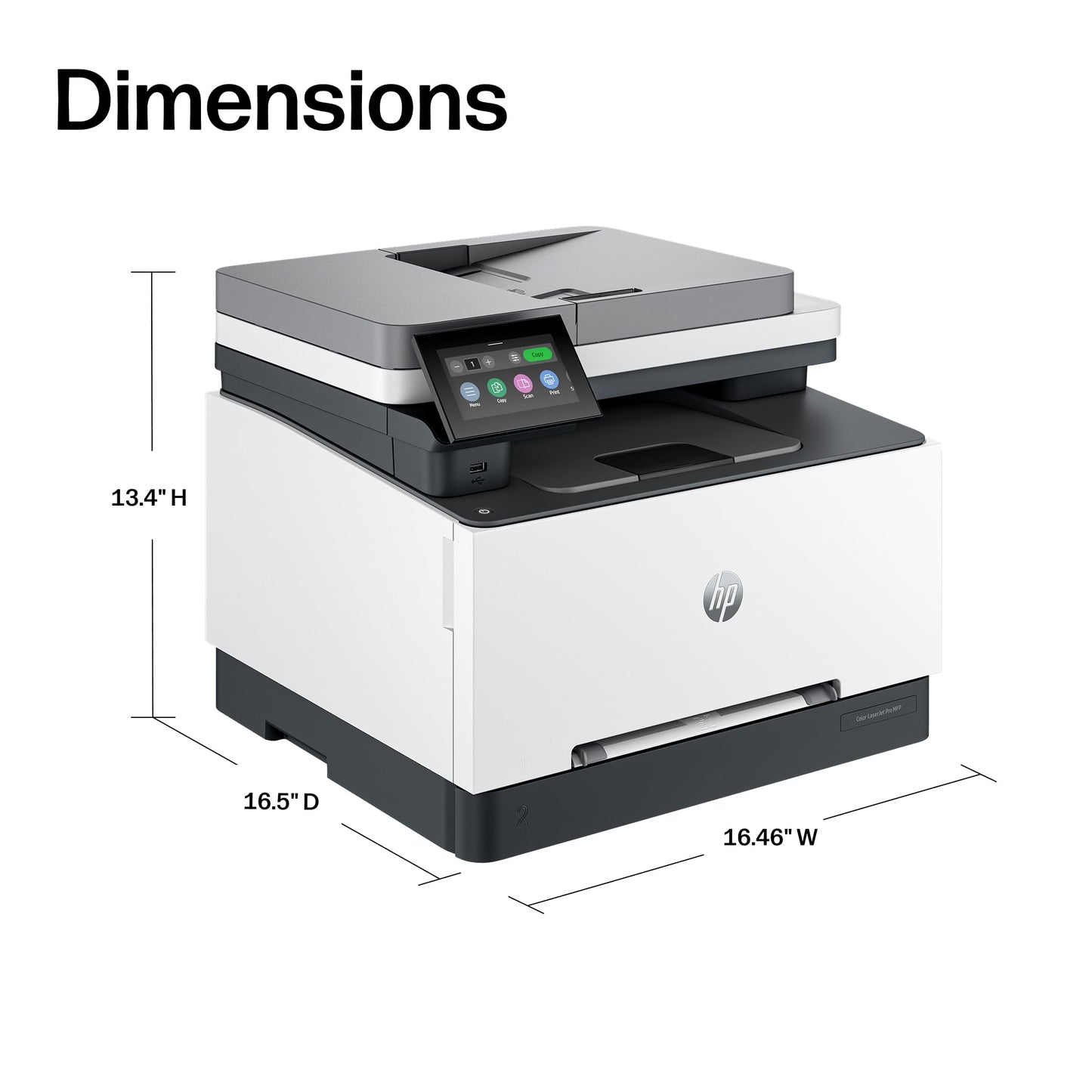 HP Color LaserJet Pro MFP 3301fdw Wireless All-in-One Color Laser Printer, Office Printer, Scanner, Copier, Fax, ADF, Duplex, Best for office (499Q5F)